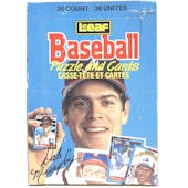 1988 Leaf Baseball Wax Box (Reed Buy)