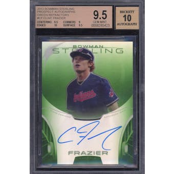 2013 Bowman Sterling Autographs #CF Clint Frazier Green Refractor #/125 BGS 9.5 Auto 10 *5423 (Reed Buy)