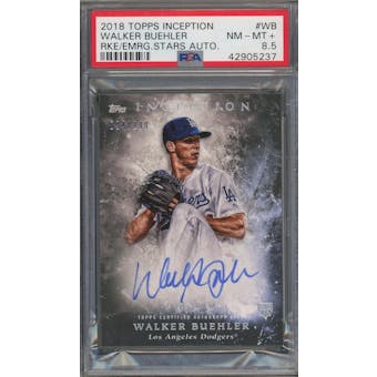 2018 Topps Inception Autographs #WB Walker Buehler #/230 PSA 8.5 *5237 (Reed Buy)