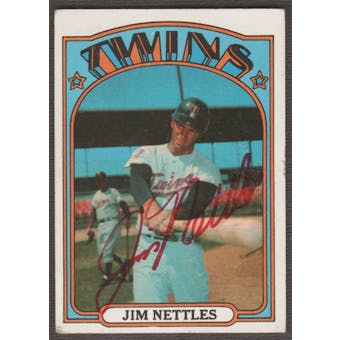 1972 Topps Baseball #131 Jim Nettles Signed in Person Auto