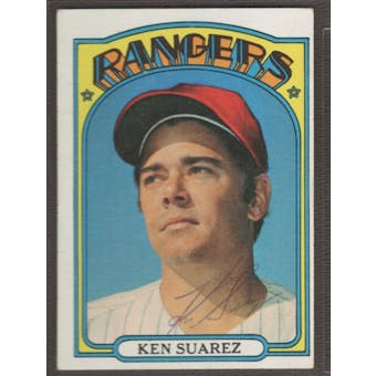 1972 Topps Baseball #483 Ken Suarez Signed in Person Auto