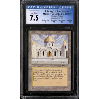 Magic the Gathering Arabian Nights Library of Alexandria CGC 7.5 SLIGHT PLAY (SP)