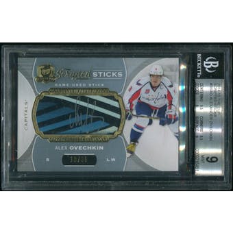 2014/15 The Cup #SSAO Alexander Ovechkin Scripted Sticks Auto #19/35 BGS 9 (MINT)