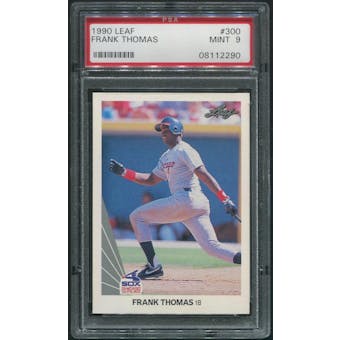 1990 Leaf Baseball #300 Frank Thomas Rookie PSA 9 (MINT)