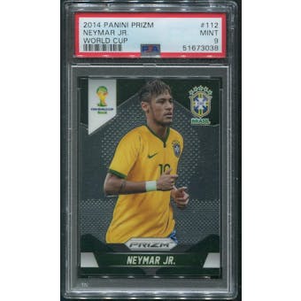 2014 Panini Prizm World Cup Soccer #112 Neymar Jr. PSA 9 (MINT)