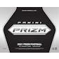 2021 Panini Prizm Football 6-Pack Blaster 20-Box Case (Disco Prizms!)