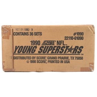 1990 Score Young Superstars Football Factory Set Case (36 Sets) (Reed Buy)