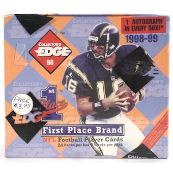 1998 Collector's Edge First Place Football Hobby Box (Reed Buy)