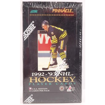 1992/93 Pinnacle Hockey U.S. Hobby Box (Reed Buy)