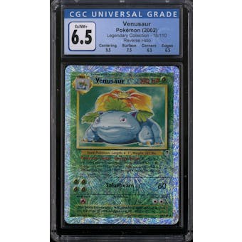 Pokemon Legendary Collection Reverse Foil Venusaur 18/110 CGC 6.5