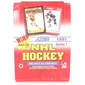 1991/92 Score Canadian Bilingual Series 1 Hockey Hobby Box (Reed Buy)