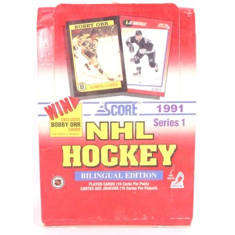 1991/92 Score Canadian Bilingual Series 1 Hockey Hobby Box (Reed Buy)