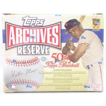 2001 Topps Archives Reserve Baseball Hobby Box (Reed Buy)