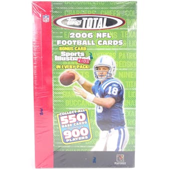 2006 Topps Total Football 36 Pack Box (Reed Buy)
