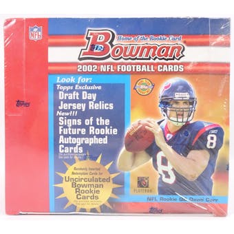 2002 Bowman Football Jumbo Box (Reed Buy)