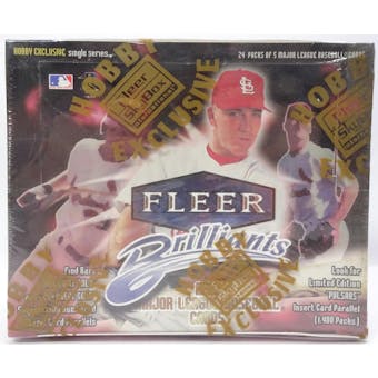 1999 Fleer Brilliants Baseball Hobby Box (Reed Buy)