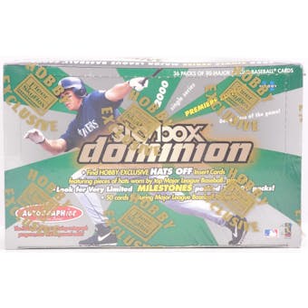 2000 Fleer Skybox Dominion Baseball Hobby Box (Reed Buy)