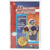 2002 Bowman Football Hobby Box (Reed Buy)