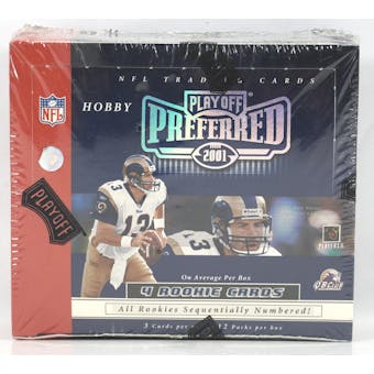2001 Playoff Preferred Football Hobby Box (Reed Buy)