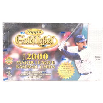 2000 Topps Gold Label Baseball Hobby Box (Reed Buy)