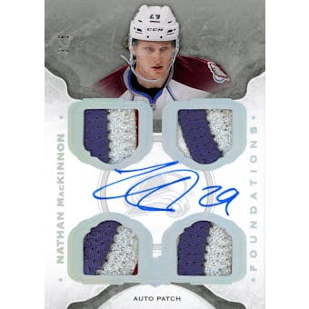 2014-15 Upper Deck The Cup Nathan Mackinnon Patch Auto #CF-NA 3/5