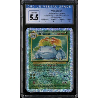 Pokemon Legendary Collection Reverse Holo Foil Venusaur 18/110 CGC 5.5