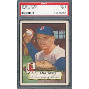 1952 Topps #345 Sam White PSA 5 *0056 (Reed Buy)
