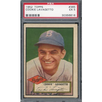 1952 Topps #365 Cookie Lavagetto PSA 5 *6616 (Reed Buy)