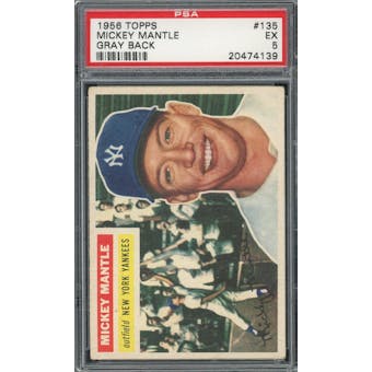 1956 Topps #135 Mickey Mantle GB PSA 5 *4139 (Reed Buy)