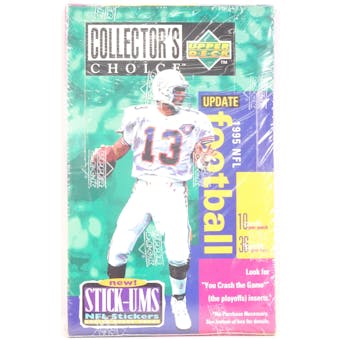 1995 Upper Deck Collector's Choice Update Football Hobby Box (Reed Buy)