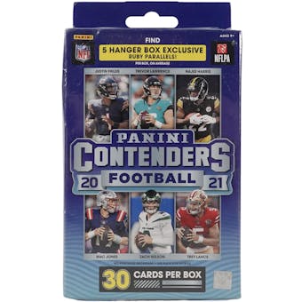 2021 Panini Contenders Football Hanger 64-Box Case (Ruby Parallels!)