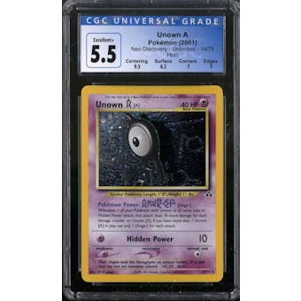 Pokemon Neo Discovery Unown A 14/75 CGC 5.5
