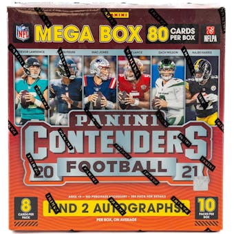 2021 Panini Contenders Football Mega Box (Orange Parallels!) (Fanatics)