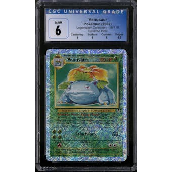 Pokemon Legendary Collection Reverse Holo Foil Venusaur 18/110 CGC 6