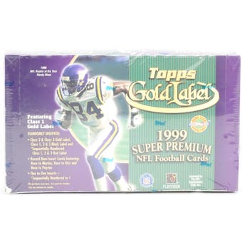 1999 Topps Gold Label Football Hobby Box (Reed Buy)