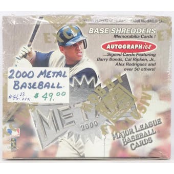 2000 Fleer Skybox Metal Baseball Hobby Box (Reed Buy)