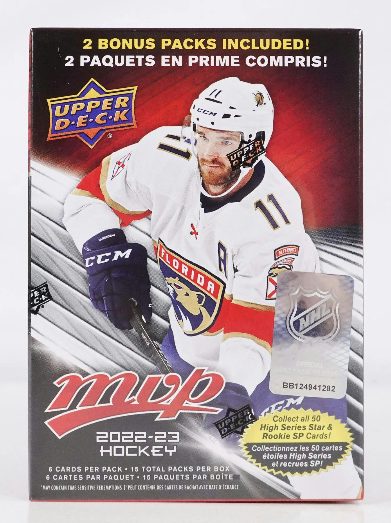 2022/23 Upper Deck MVP Hockey 15Pack Blaster Box DA Card World