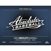 2022 Panini Absolute Baseball Hobby 10-Box Case (Presell)