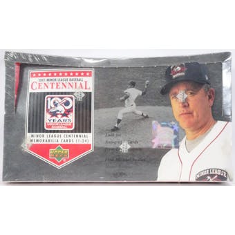2001 Upper Deck Minor League Centennial Baseball Hobby Box (Reed Buy)