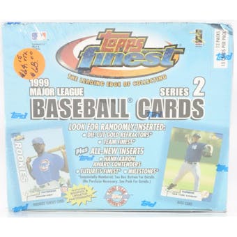 1999 Topps Finest Series 2 Baseball Jumbo Box (Reed Buy)