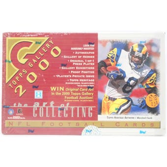 2000 Topps Gallery Football Hobby Box (Reed Buy)