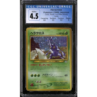 Pokemon Neo Genesis Japanese Heracross CGC 4.5