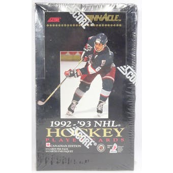 1992/93 Pinnacle Canadian Hockey Hobby Box (Reed Buy)