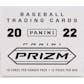 2022 Panini Prizm Baseball Hanger 12-Pack 20-Box Case