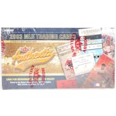 2003 Fleer Authentix Baseball Hobby Box (Reed Buy)