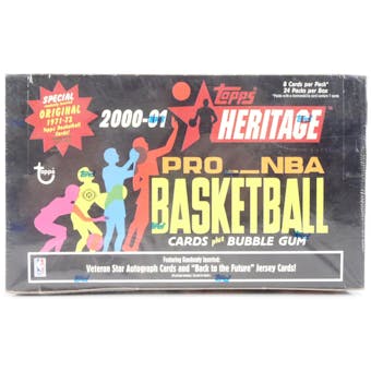 2000/01 Topps Heritage Basketball Hobby Box (Reed Buy)