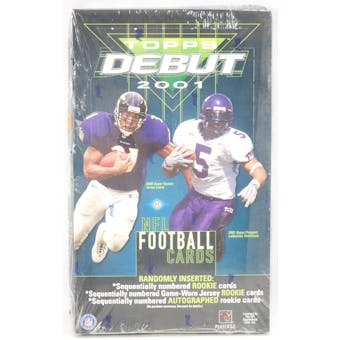 2001 Topps Debut Football Hobby Box (Reed Buy)