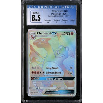 Pokemon Burning Shadows Charizard GX 150/147 CGC 8.5