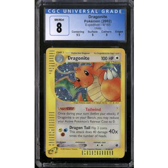 Pokemon Expedition Dragonite 9/165 CGC 8