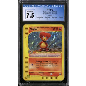 Pokemon Expedition Magby 17/165 CGC 7.5